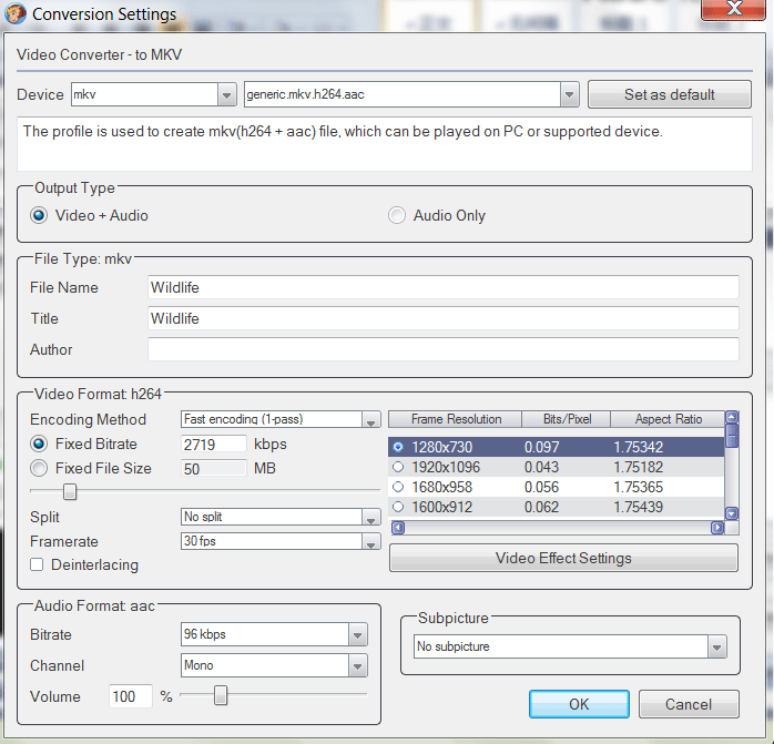 2D Video to Anaglyph 3D Video > Step 3: Start conversion