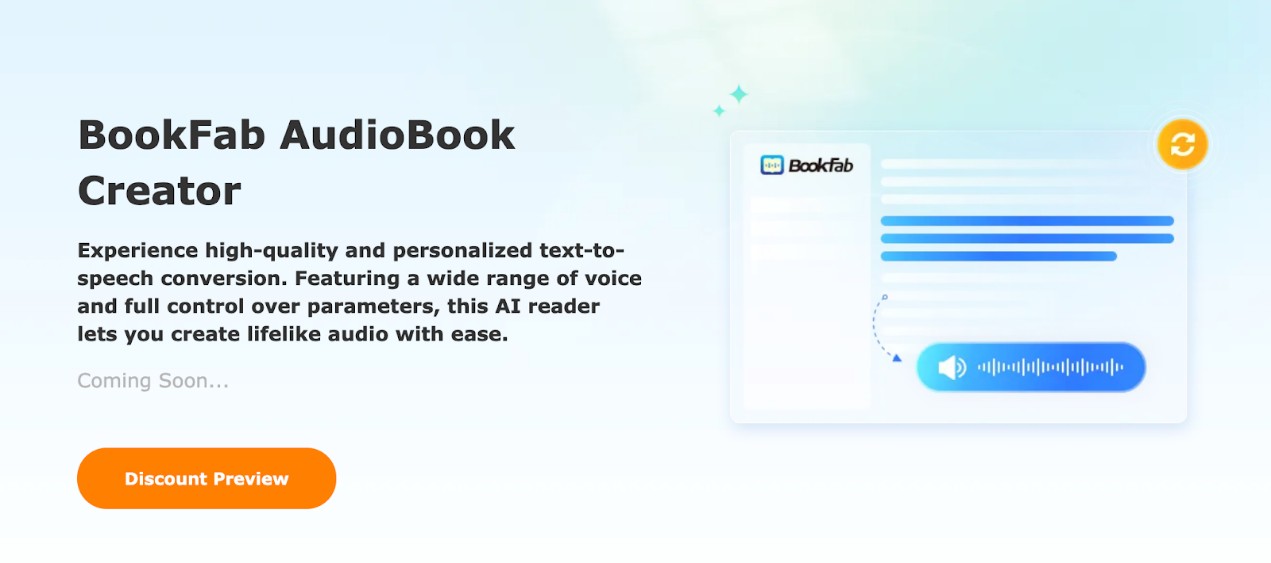 The Best AI Voice Generator: BookFab AudioBook Creator