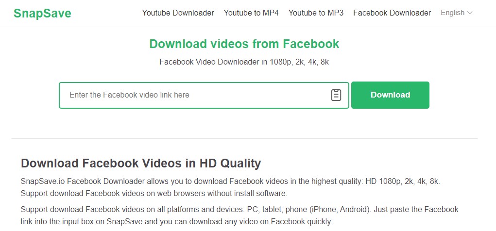 4k downloader facebook video
