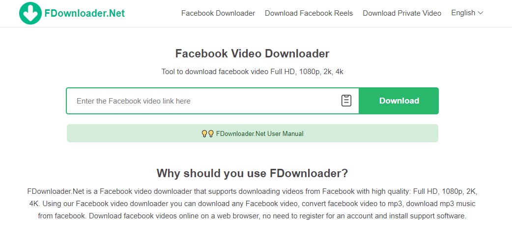 facebook video downloader 4k