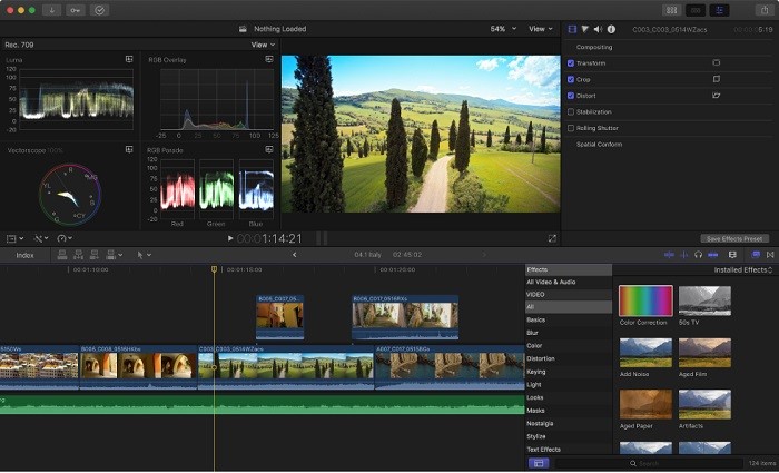 macbook pro video editing software
