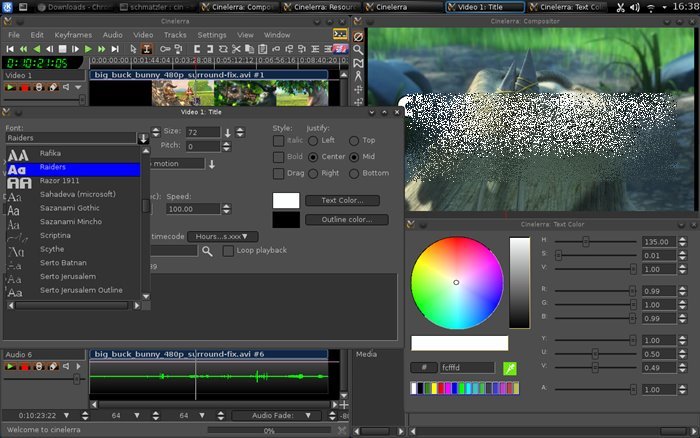best video editing linux