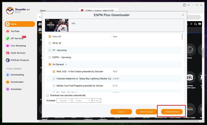 what channel is espn on directv:How To Download Videos Using StreamFab ESPN Plus Downloader?