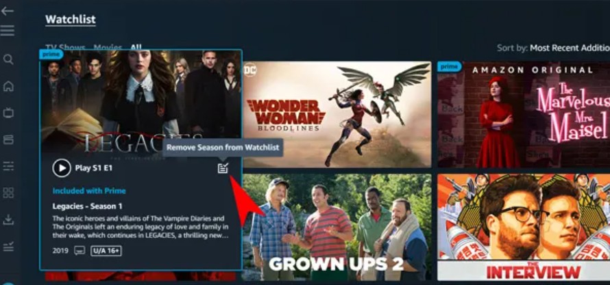 amazon prime video watchlist